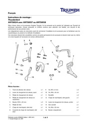 Triumph Thunderbird A9758157 Instructions De Montage