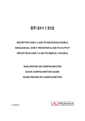 Promax DT-312 Guide Rapide De Configuration