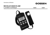 Gossen MAVOLUX 5032 B USB Instructions D'utilisation