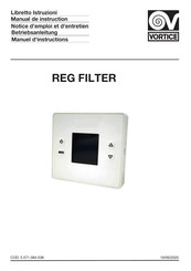 Vortice REG FILTER Notice D'emploi Et D'entretien