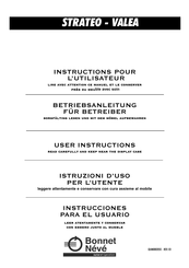 Bonnet Neve VALEA Instructions Pour L'utilisateur