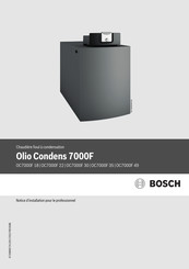 Bosch Olio Condens 7000F 18 Notice D'installation