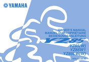 Yamaha YZ85W1 2006 Manuel Du Propriétaire