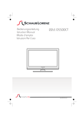 SchaubLorenz 22LE-D5500CT Mode D'emploi