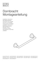 Dornbracht 83 030 780-FF Instructions De Montage