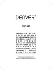 Denver CRP-618 Mode D'emploi