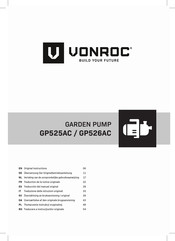 VONROC GP525AC Traduction De La Notice Originale