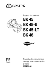 GESTRA BK 46 Traduction Des Instructions De Montage Et De Mise En Service D'origine