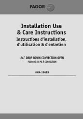 Fagor 6HA-196BX Instructions D'installation, D'utilisation Et D'entretien