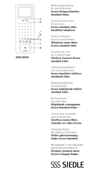 SSS Siedle AFSV 870-0 Notice D'utilisation