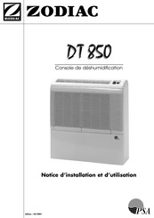 Zodiac DT 850 Notice D'installation Et D'utilisation