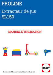 Proline SL150 Manuel D'utilisation