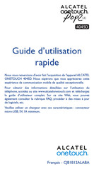Alcatel Onetouch 4045D Guide D'utilisation Rapide