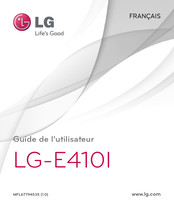 LG E410I Guide De L'utilisateur