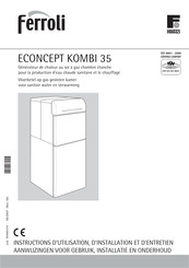 Ferroli Econcept Kombi 35 Instructions D'utilisation, D'installation Et D'entretien