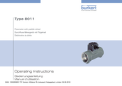 Burkert 8011 Manuel D'utilisation