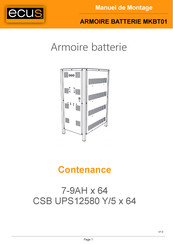 Ecus MKBT01 Manuel De Montage