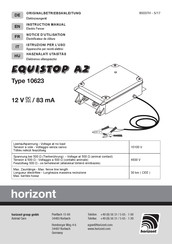 Horizont EQUISTOP A2 Notice D'utilisation