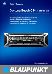 Blaupunkt Daytona Beach C34 Notice D'emploi Et De Montage