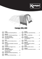 Kampa Canopy 300 Instructions De Montage Et De Service