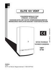 Ferroli ELITE 101 VENT Notice Technique