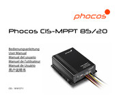 Phocos CIS-MPPT 85/20 Manuel De L'utilisateur