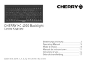 Cherry Aerospace KC 4020 Backlight Mode D'emploi