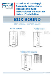 HAFRO PIATTO RETTANGOLARE 70x100 H8 DX-SX Notice D'installation
