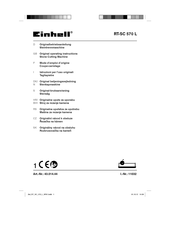 EINHELL RT-SC 570 L Mode D'emploi D'origine