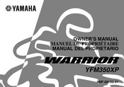 Yamaha WARRIOR YFM350XP 2001 Manuel Du Propriétaire