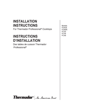 Thermador Professional PC30 Instructions D'installation