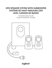 Logitech Z313 Guide D'installation Complet
