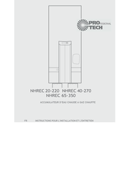 protech NHREC 65-350 Instructions Pour L'installation Et L'entretien