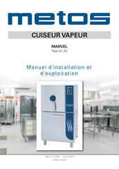 Metos MARVEL E1 Manuel D'installation Et D'exploitation