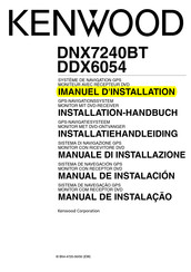 Kenwood DDX6054 Manuel D'installation