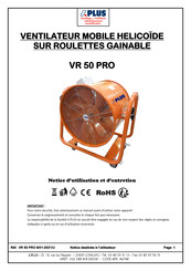 SMG S.PLUS VP 50 PRO Notice D'utilisation Et D'entretien