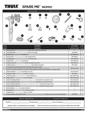 Thule SPARE ME 963PRO Mode D'emploi