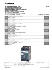 Siemens 3VT VT250 Instructions De Service