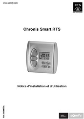 Somfy Chronis Smart RTS Notice D'installation Et D'utilisation