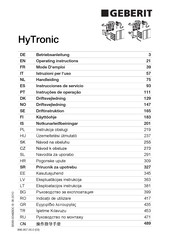 Geberit HyTronic Mode D'emploi