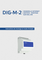 Sentera Controls DIG-M-2 Instructions De Montage Et Mode D'emploi