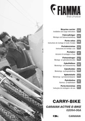 Fiamma CARAVAN ACTIVE E-BIKE Instructions De Montage Et Mode D'emploi