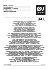 Vortice VCBPT Notice D'emploi Et D'entretien