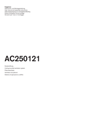 Gaggenau AC250121 Notice D'utilisation Et De Montage
