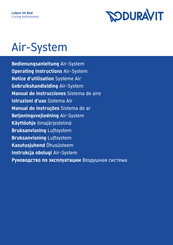 Duravit Air-System Notice D'utilisation