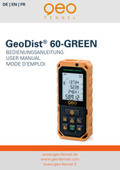 geo-FENNEL GeoDist 60-GREEN Mode D'emploi
