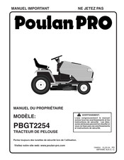 Poulan Pro PBGT2254 Manuel Du Propriétaire