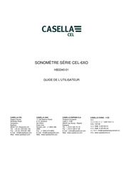 Casella CEL-6 0 Série Guide De L'utilisateur