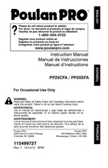 Poulan Pro PP25CFA Manuel D'instructions