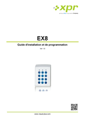 Visual Plus Corporation xpr EX8 Guide D'installation Et De Programmation